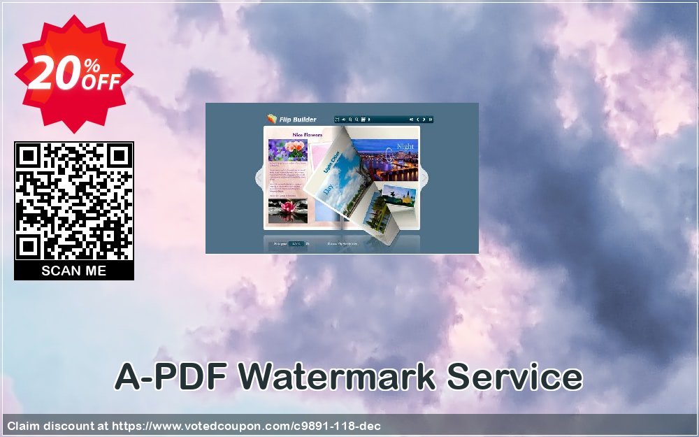 A-PDF Watermark Service Coupon, discount A-PDF Coupon (9891). Promotion: 20% IVS and A-PDF