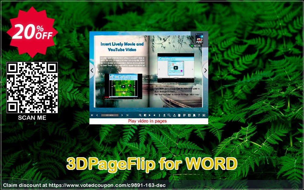 3DPageFlip for WORD Coupon, discount A-PDF Coupon (9891). Promotion: 20% IVS and A-PDF