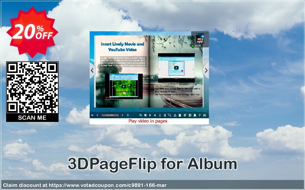 3DPageFlip for Album Coupon, discount A-PDF Coupon (9891). Promotion: 20% IVS and A-PDF