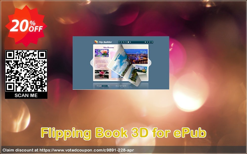 Flipping Book 3D for ePub Coupon, discount A-PDF Coupon (9891). Promotion: 20% IVS and A-PDF