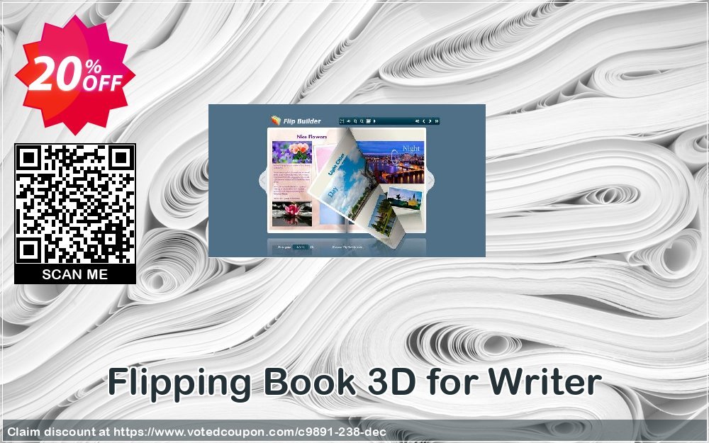 Flipping Book 3D for Writer Coupon Code Apr 2024, 20% OFF - VotedCoupon