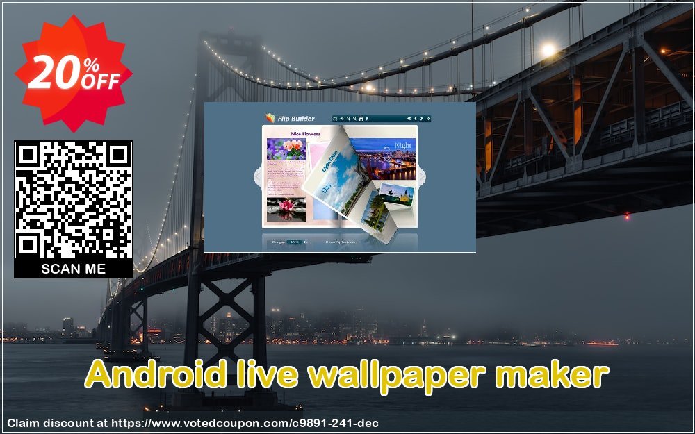 Android live wallpaper maker Coupon, discount A-PDF Coupon (9891). Promotion: 20% IVS and A-PDF