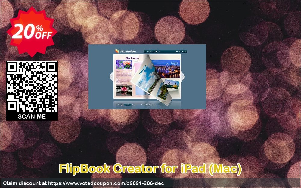 FlipBook Creator for iPad, MAC  Coupon, discount A-PDF Coupon (9891). Promotion: 20% IVS and A-PDF