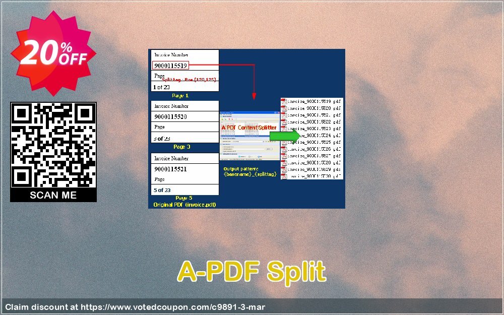 A-PDF Split Coupon, discount A-PDF Coupon (9891). Promotion: 20% IVS and A-PDF