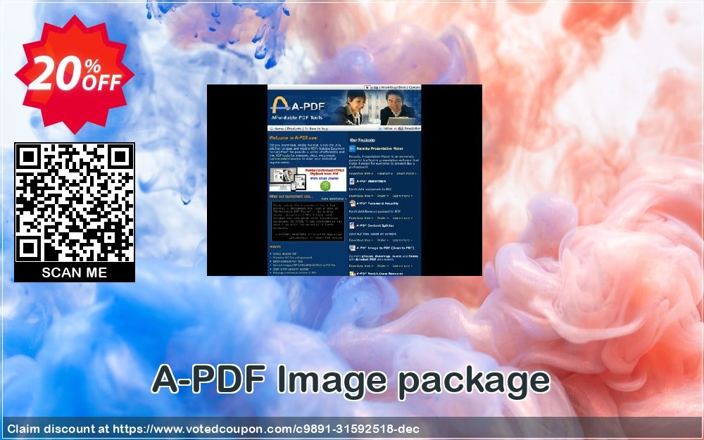 A-PDF Image package Coupon, discount 20% OFF A-PDF Image package, verified. Promotion: Wonderful discounts code of A-PDF Image package, tested & approved