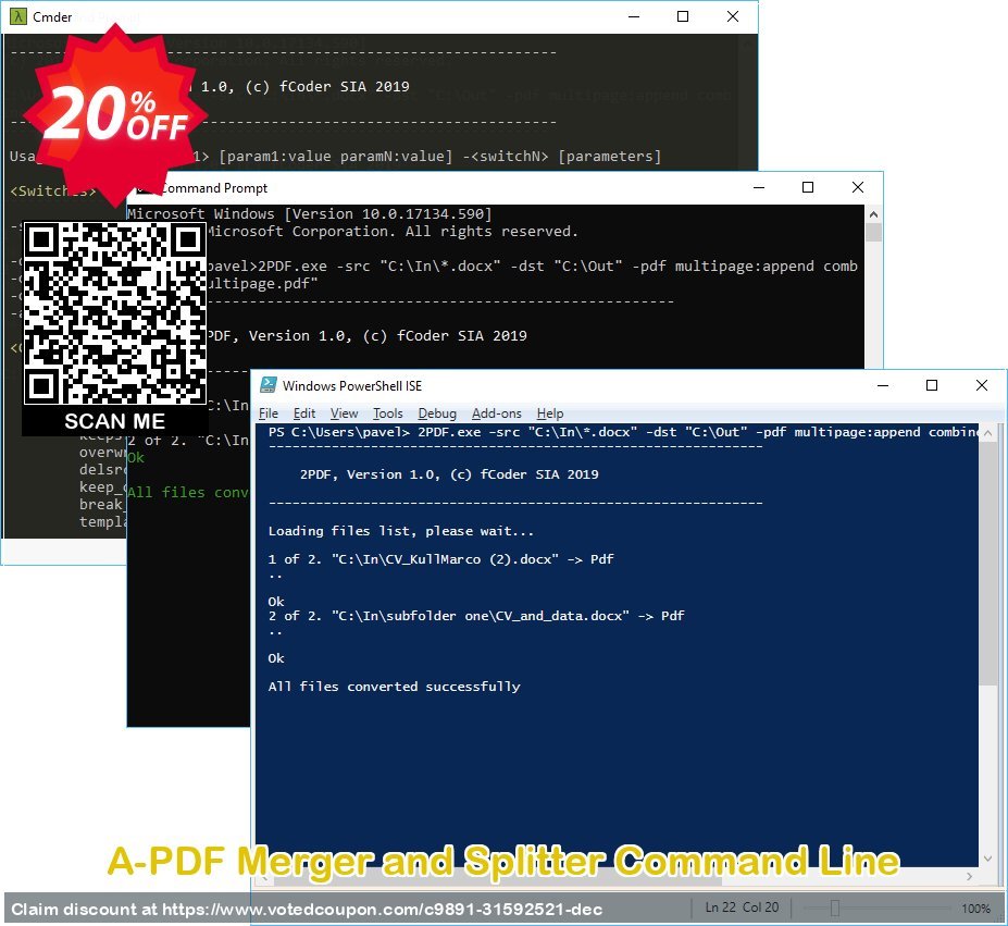 A-PDF Merger and Splitter Command Line Coupon, discount 20% OFF A-PDF Merger and Splitter Command Line, verified. Promotion: Wonderful discounts code of A-PDF Merger and Splitter Command Line, tested & approved