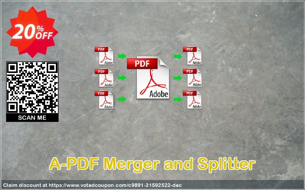 A-PDF Merger and Splitter Coupon, discount 20% OFF A-PDF Merger and Splitter, verified. Promotion: Wonderful discounts code of A-PDF Merger and Splitter, tested & approved