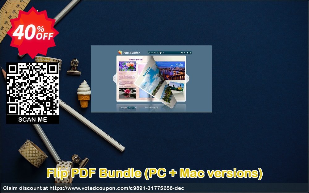 Flip PDF Bundle, PC + MAC versions  Coupon, discount 40% OFF Flip PDF Bundle (PC + Mac versions), verified. Promotion: Wonderful discounts code of Flip PDF Bundle (PC + Mac versions), tested & approved