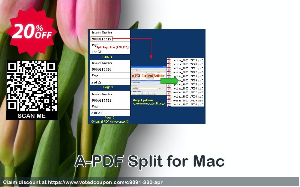 A-PDF Split for MAC Coupon, discount A-PDF Coupon (9891). Promotion: 20% IVS and A-PDF