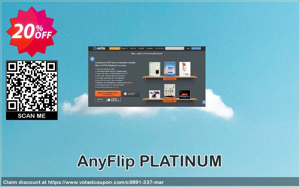 AnyFlip PLATINUM Coupon, discount A-PDF Coupon (9891). Promotion: 20% IVS and A-PDF