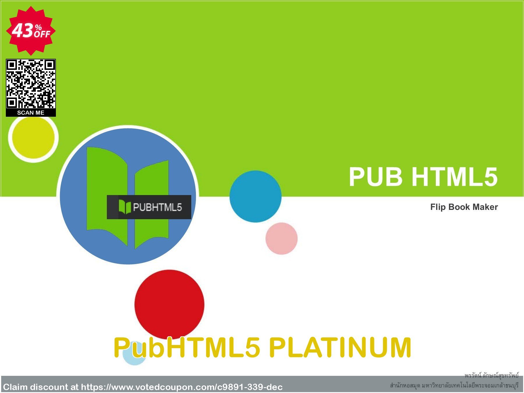 PubHTML5 PLATINUM Coupon, discount A-PDF Coupon (9891). Promotion: 