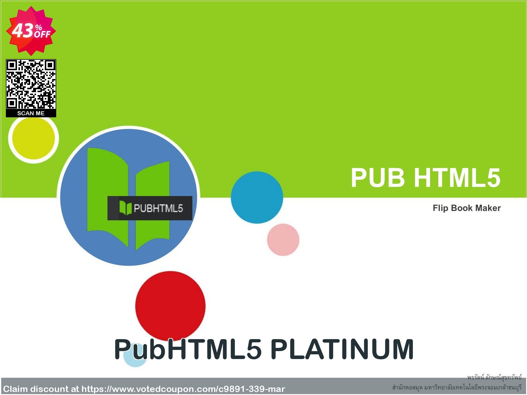 PubHTML5 PLATINUM Coupon, discount A-PDF Coupon (9891). Promotion: 