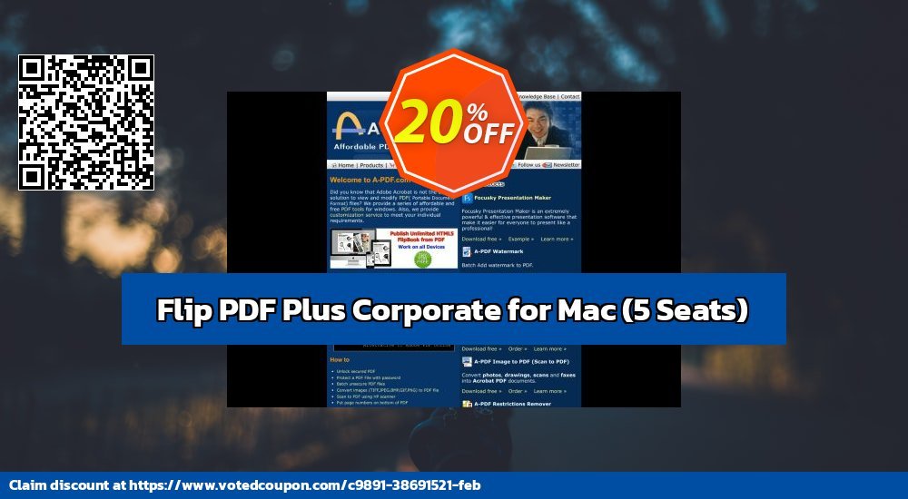 Flip PDF Plus Corporate for MAC, 5 Seats  Coupon, discount Back to School Promotion. Promotion: Marvelous discount code of Flip PDF Plus Corporate for Mac (5 Seats) 2024