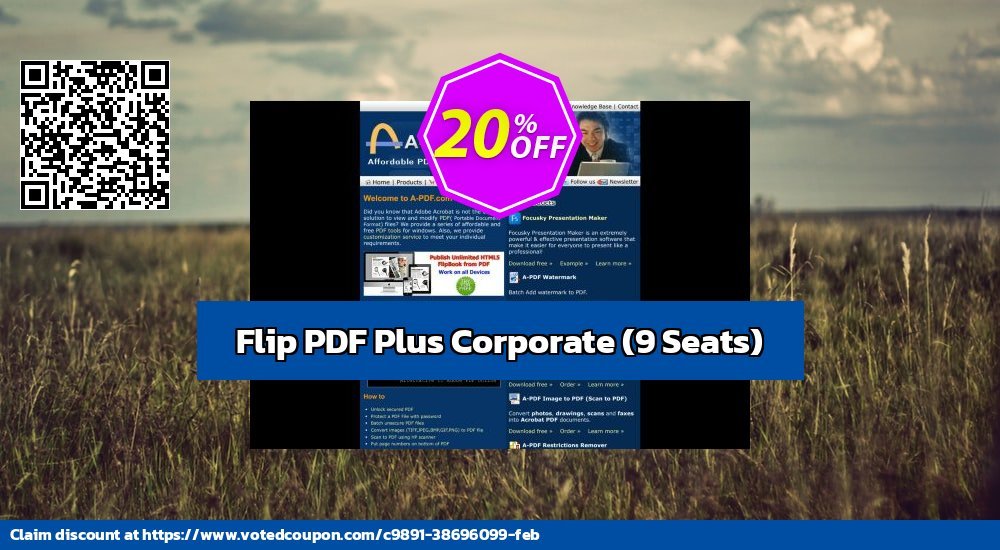 Flip PDF Plus Corporate, 9 Seats  Coupon Code May 2024, 20% OFF - VotedCoupon