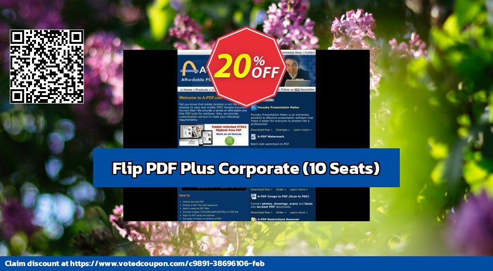 Flip PDF Plus Corporate, 10 Seats  Coupon, discount Back to School Promotion. Promotion: Hottest discount code of Flip PDF Plus Corporate for Windows (10 Seats) 2023