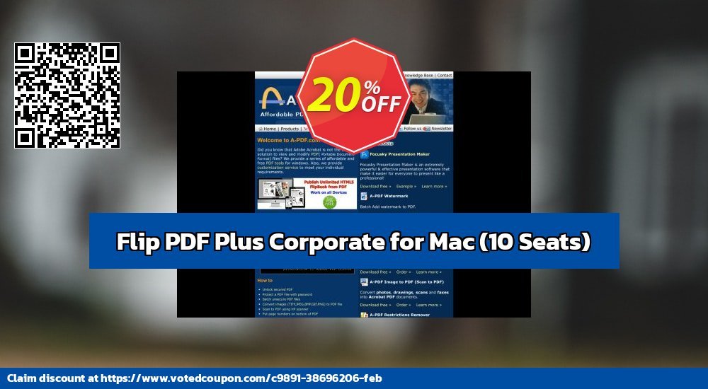 Flip PDF Plus Corporate for MAC, 10 Seats  Coupon Code May 2024, 20% OFF - VotedCoupon