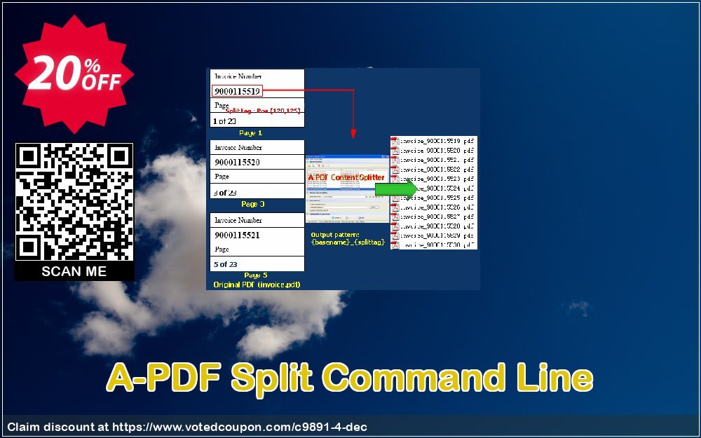 A-PDF Split Command Line Coupon, discount A-PDF Coupon (9891). Promotion: 20% IVS and A-PDF