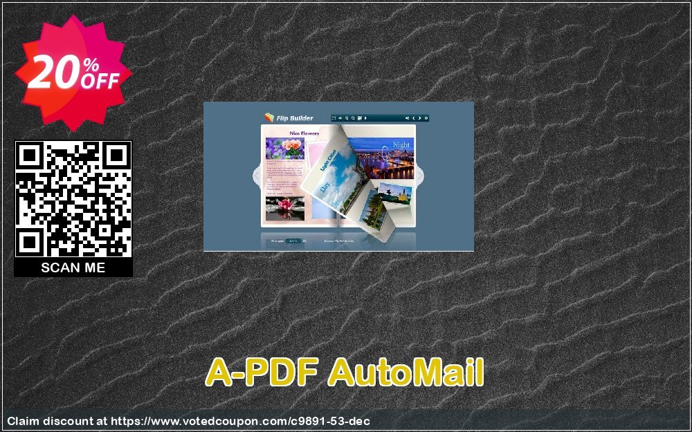 A-PDF AutoMail Coupon, discount A-PDF Coupon (9891). Promotion: 20% IVS and A-PDF