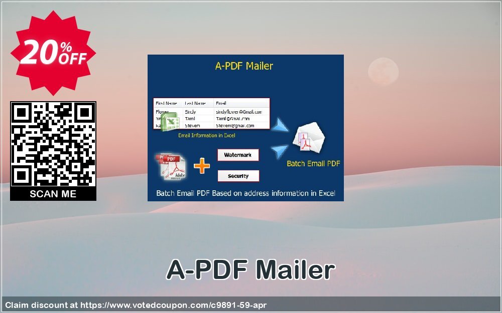 A-PDF Mailer Coupon, discount A-PDF Coupon (9891). Promotion: 20% IVS and A-PDF