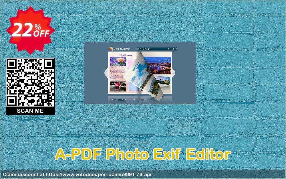 A-PDF Photo Exif Editor Coupon, discount A-PDF Coupon (9891). Promotion: 20% IVS and A-PDF