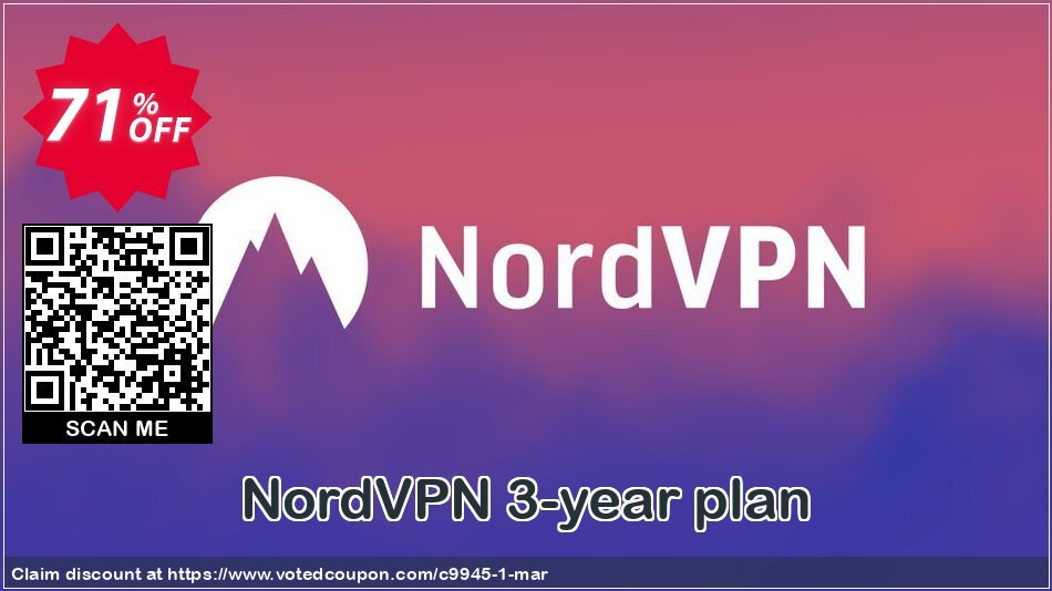 NordVPN 3-year plan Coupon Code Apr 2024, 71% OFF - VotedCoupon