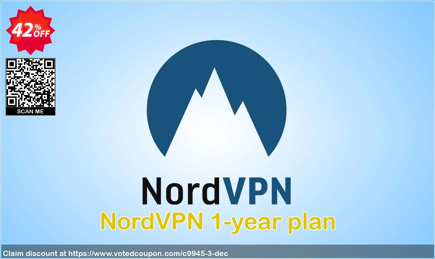 NordVPN 1-year plan Coupon, discount 42% OFF NordVPN 1-year plan, verified. Promotion: Fearsome discount code of NordVPN 1-year plan, tested & approved