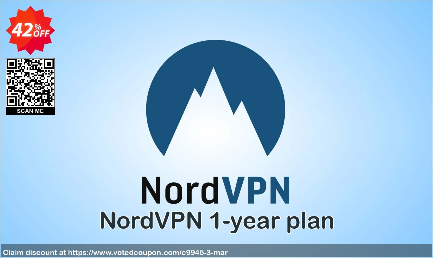 NordVPN 1-year plan Coupon, discount 42% OFF NordVPN 1-year plan, verified. Promotion: Fearsome discount code of NordVPN 1-year plan, tested & approved