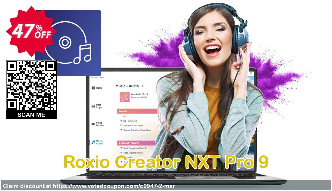 Roxio Creator NXT Pro 9 Coupon Code May 2024, 47% OFF - VotedCoupon