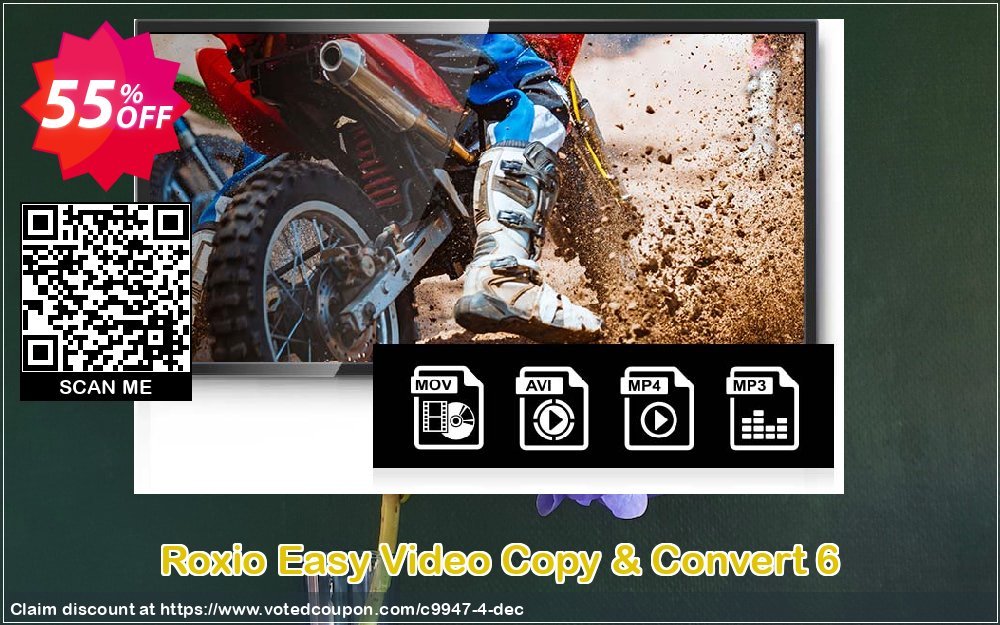 Roxio Easy Video Copy & Convert 6 Coupon, discount 52% OFF Easy Video Copy & Convert 6, verified. Promotion: Excellent discounts code of Easy Video Copy & Convert 6, tested & approved