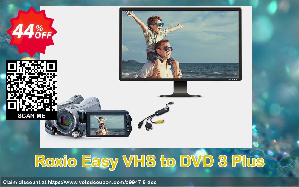 Roxio Easy VHS to DVD 3 Plus Coupon, discount 43% OFF Easy VHS to DVD 3 Plus, verified. Promotion: Excellent discounts code of Easy VHS to DVD 3 Plus, tested & approved