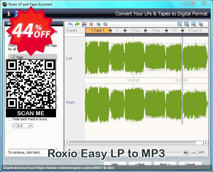 Roxio Easy LP to MP3 Coupon Code Apr 2024, 44% OFF - VotedCoupon