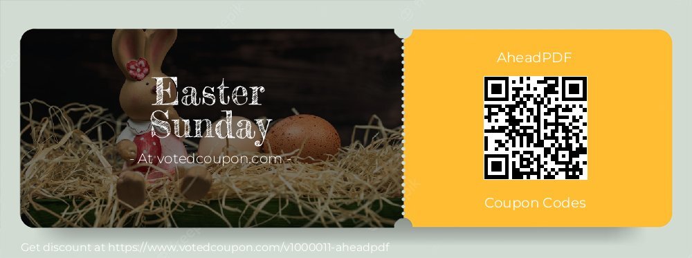 AheadPDF Coupon discount, offer to 2024 Easter Sunday