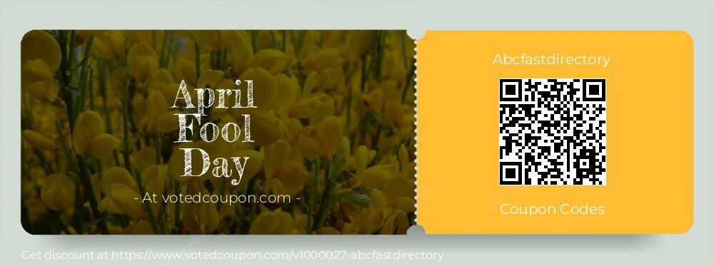 Abcfastdirectory Coupon discount, offer to 2025 April Fool Day