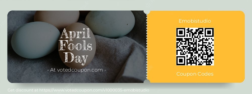 Emobistudio Coupon discount, offer to 2025 April Fools Day