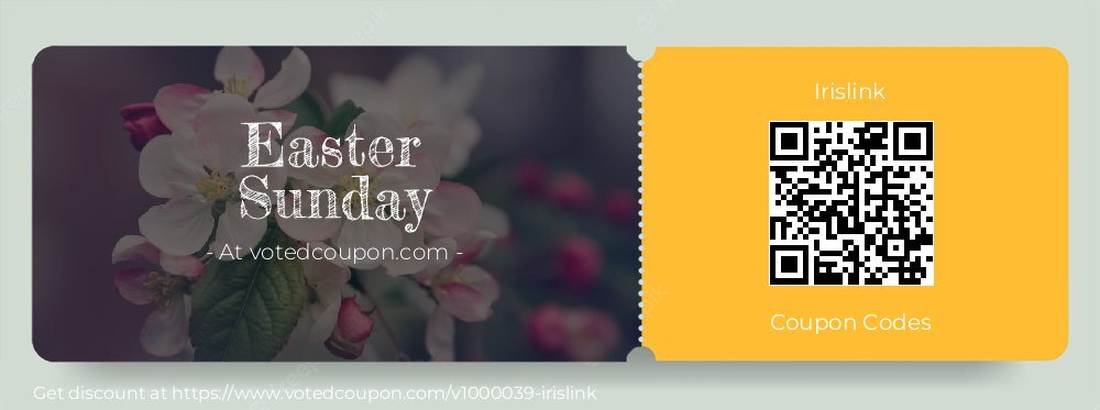 Irislink Coupon discount, offer to 2025 Easter Sunday
