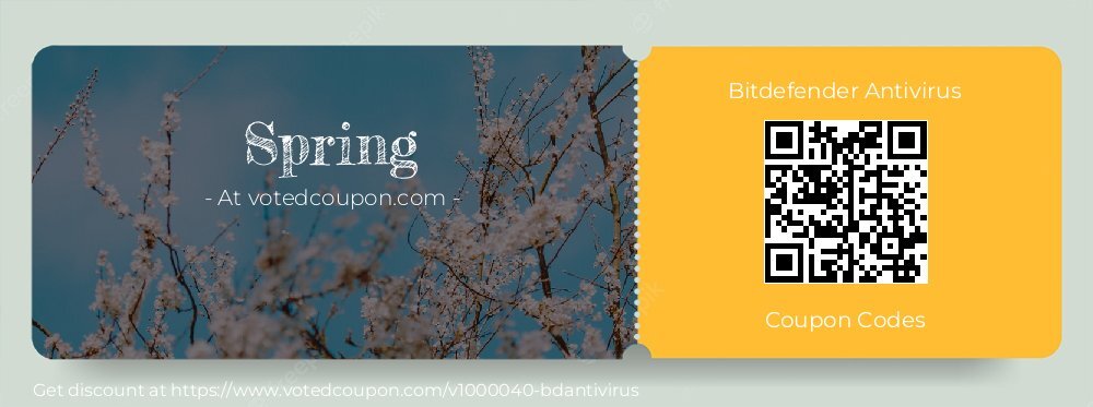 Bitdefender Antivirus Coupon discount, offer to 2025 Spring
