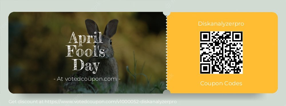 Diskanalyzerpro Coupon discount, offer to 2024 April Fool's Day