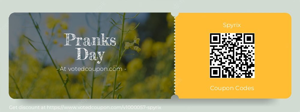 Spyrix Coupon discount, offer to 2025 Pranks Day