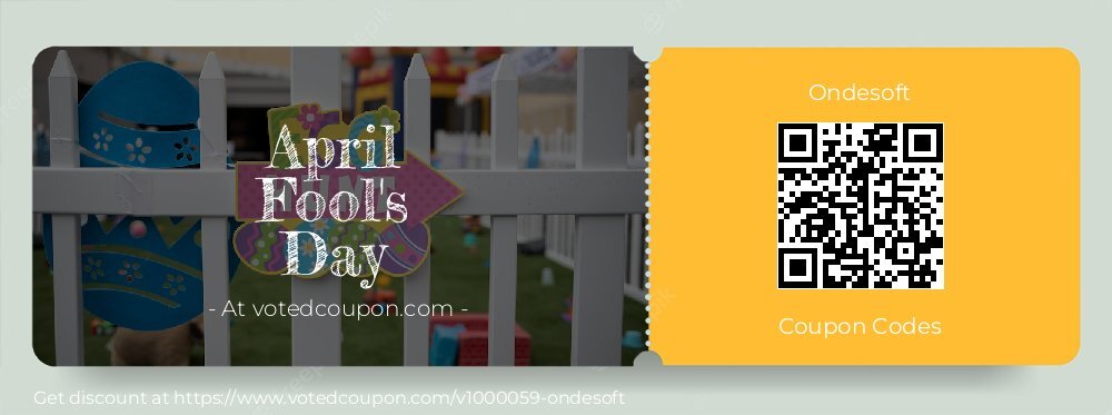 Ondesoft Coupon discount, offer to 2025 April Fool's Day