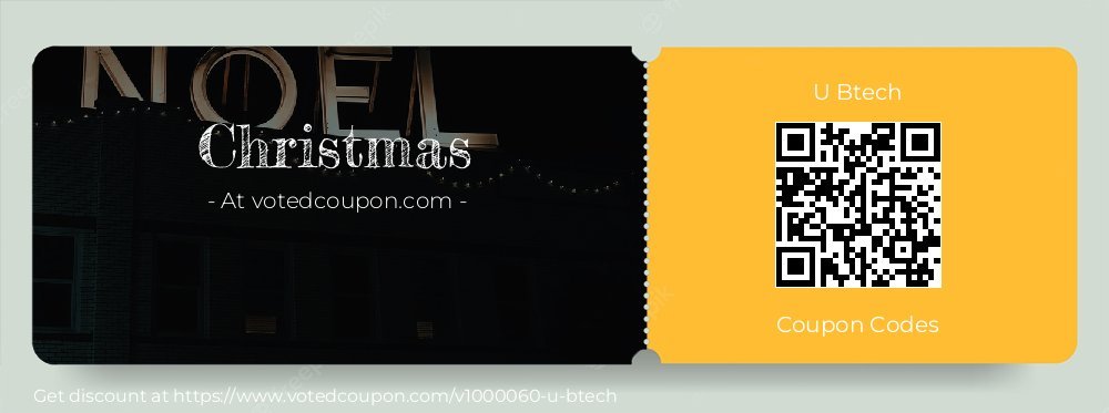 U Btech Coupon discount, offer to 2023 Christmas