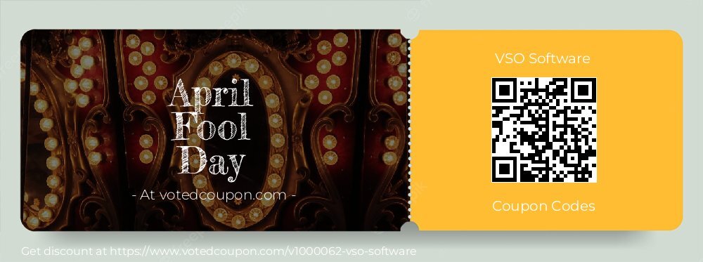 VSO Software Coupon discount, offer to 2025 April Fool Day