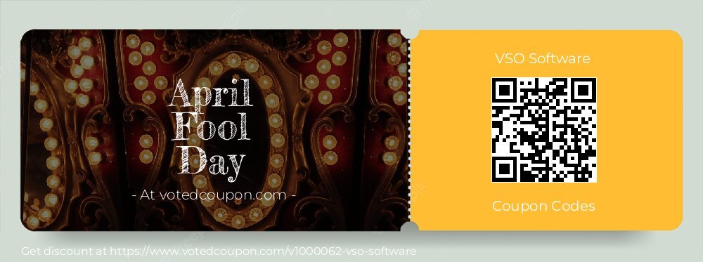 VSO Software Coupon discount, offer to 2024 April Fool Day