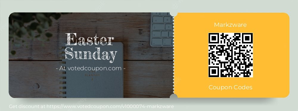 Markzware Coupon discount, offer to 2025 Easter Sunday