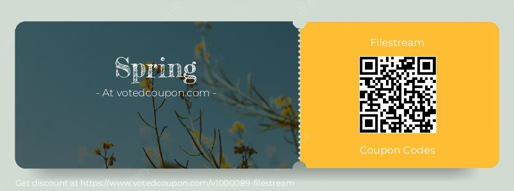 Filestream Coupon discount, offer to 2024 Mothers Day