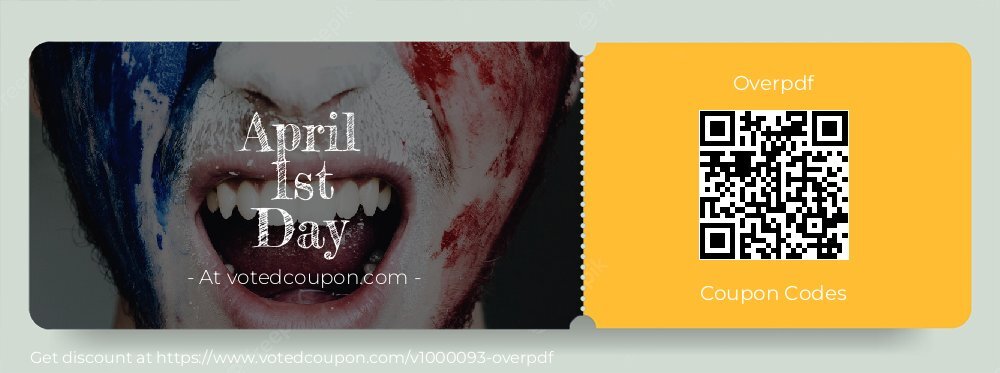 Overpdf Coupon discount, offer to 2025 April 1st Day