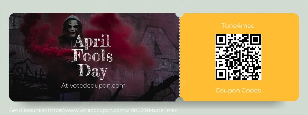 Tune4mac Coupon discount, offer to 2025 April Fools Day