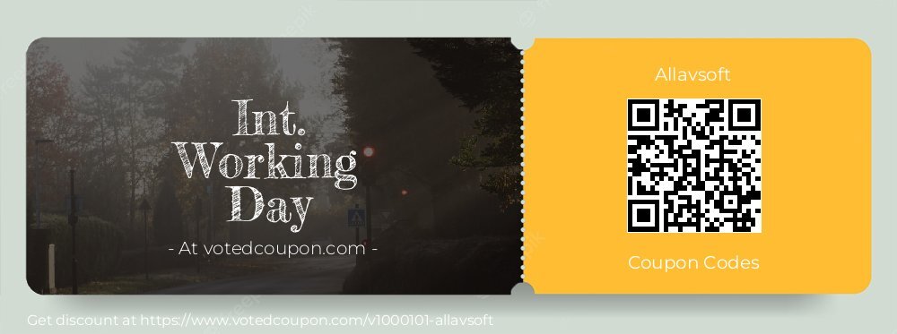 Allavsoft Coupon discount, offer to 2024 Int. Working Day