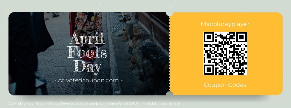 Macblurayplayer Coupon discount, offer to 2024 April Fool's Day