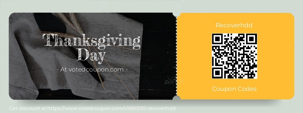 Recoverhdd Coupon discount, offer to 2024 Hug Day