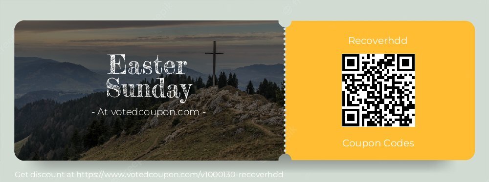 Recoverhdd Coupon discount, offer to 2024 Easter Sunday